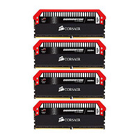 USCORSAIR 美商海盗船 统治者铂金系列 ROG红色定制款 DDR4 3200MHz 台式机内存 红色 16GB 4GB*4