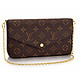 LOUIS VUITTON POCHETTE FÉLICIE 系列 链条包 M61276 老花