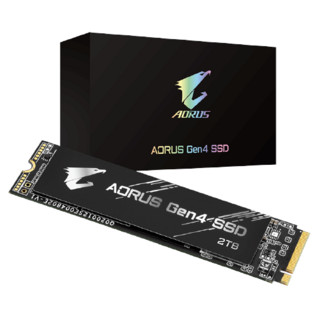 GIGABYTE 技嘉 AORUS系列2TBSSD固态硬盘GEN4黑雕盘M.2接口pcie4.0系列