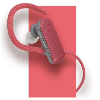 audio-technica 铁三角 ATH-SPORT50BT 入耳式挂耳式 蓝牙耳机 粉色