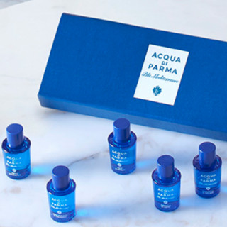 ACQUA DI PARMA 帕尔玛之水 蓝色地中海系列 迷你香水礼盒 (香橙EDT5ml+香柠檬EDT5ml+加州桂EDT5ml+无花果EDT5ml+香橘EDT5ml)