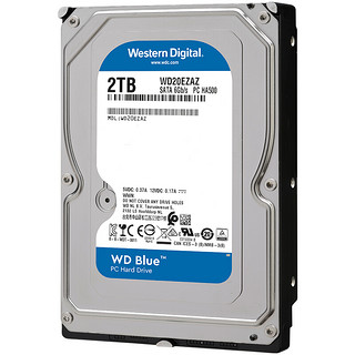 Western Digital 西部数据 蓝盘系列 2.5英寸 台式机硬盘 2TB（SMR、5400rpm、128MB）WD20SPZX