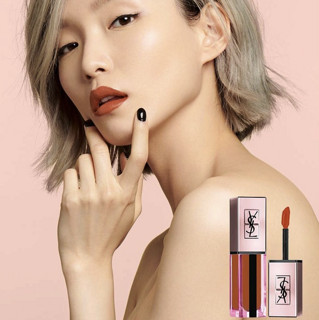 YVES SAINT LAURENT 圣罗兰 柔光水唇釉 #N°214琥珀南瓜棕 5.9ml