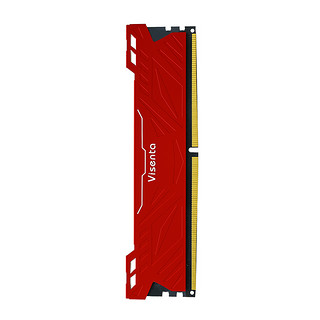 visenta 微绅 DDR4 3000MHz 台式机内存 红色 8GB