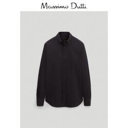 Massimo Dutti 春夏折扣 Massimo Dutti男装 商场同款 棉质府绸修身男士休闲上衣衬衫 00140336400