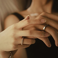 Calvin Klein 卡尔文·克莱 满天星男女情侣对戒指