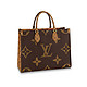 LOUIS VUITTON 路易威登 LV女包ONTHEGO中号拼色大老花单肩手提包 M45321