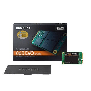 SAMSUNG 三星 860 EVO mSATA 固态硬盘 250GB（mSATA）