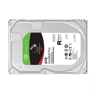 SEAGATE 希捷 酷狼IronWolf Pro系列 3.5英寸 NAS硬盘 6TB（CMR、7200rpm、256MB）ST6000NE000