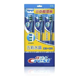 Crest 佳洁士 五彩水晶中毛牙刷 3支