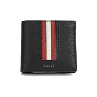 BALLY 巴利 简约男士经典条纹短款钱包