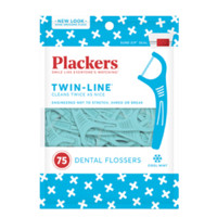 Plackers 双倍清洁折叠牙线棒袋装 75支*3