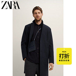 ZARA [折扣季]男装 舒适版型中长款呢子大衣外套 05070350401