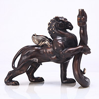 阿斯蒙迪 福克斯 全球 狮鹫与蛇 青铜雕塑艺术品 35x14x31cm