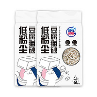 PLUS会员：倔强的尾巴 豆腐猫砂 2.3kg*2袋 原味