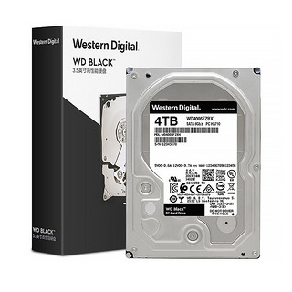 西部数据 黑盘系列 3.5英寸 台式机硬盘 4TB（CMR、7200rpm、256MB）WD4005FZBX