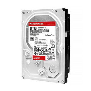 Western Digital 西部数据 红盘Pro系列 3.5英寸 NAS硬盘 8TB（CMR、7200rpm、256MB）WD8003FFBX