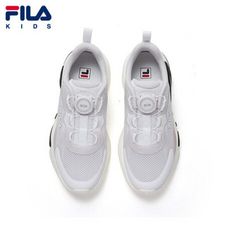 FILA KIDS斐乐儿童中大童男童鞋2021年夏季新款时尚休闲运动鞋 斐乐白/火红-WR 37码/内长23.5cm