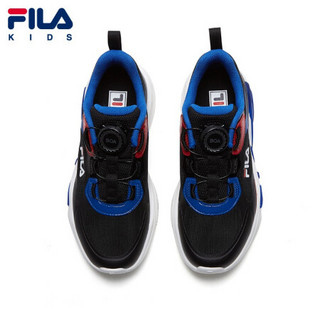 FILA KIDS斐乐儿童中大童男童鞋2021年夏季新款时尚休闲运动鞋 黑色/斐乐白-BK 36码/内长23.0cm