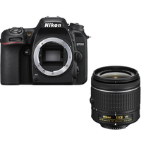 Nikon 尼康 D7500 APS-C画幅 数码单反相机 黑色 AF-P DX 18-55mm F3.5 G VR 变焦镜头 单头套机