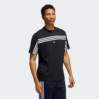 adidas 阿迪达斯 三叶草 3STRIPE SS TEE FM1535 男子三条纹T恤