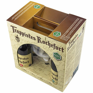  Trappistes Rochefort/罗斯福 比利时 啤酒礼盒 酒杯  礼盒装 330ml