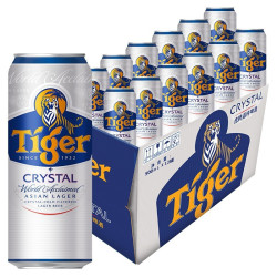 虎牌 啤酒(tiger)喜力旗下晶纯 500ml*12听 整箱装多少钱-什么值得买
