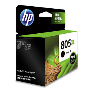HP 惠普 805XL 墨盒 黑色 单个装