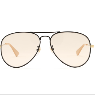 GUCCI 古驰 男士太阳镜 GG0515S 003 黑色镜框黄色镜片 60mm
