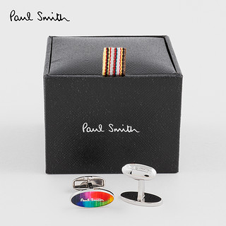 Paul Smith男士彩色椭圆Logo袖扣2021夏季新品