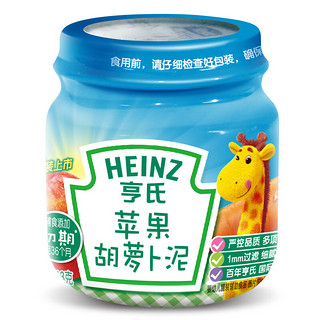 Heinz 亨氏 果泥 3段 苹果胡萝卜味 113g