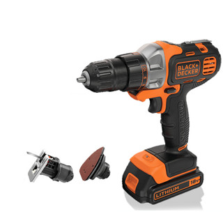 BLACK+DECKER 百得 EVO184K-A9 锂电手电钻 4件套