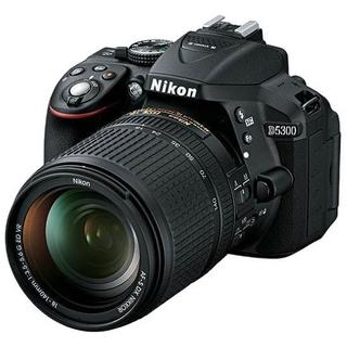 Nikon 尼康 D5300 APS-C画幅 数码单反相机 黑色 18-55mm F3.5 VR 单镜头套机