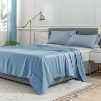 京东京造 贡缎蚕丝夏被 天空蓝 180*210cm