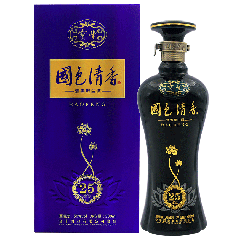 宝丰 国色清香 陈坛25 50%vol 清香型白酒