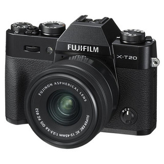 FUJIFILM 富士 X-T20 APS-C画幅 微单相机 黑色 15-45mm F3.5 OIS PZ 变焦镜头 单头套机