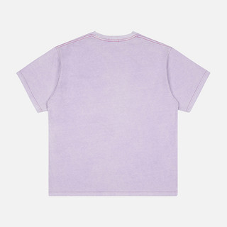 Randomevent 男女款圆领短袖T恤 21AW3599 紫色 S