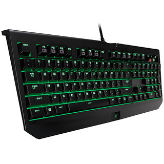 RAZER 雷蛇 黑寡妇蜘蛛 终极版 104键 有线机械键盘 黑色 雷蛇绿轴 单光