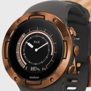 SUUNTO 颂拓 SUUNTO 5 智能手表 46mm 古铜色 灰色硅胶表带（GPS）