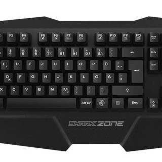 SHARKOON 旋刚 ZONE K15 104键 有线薄膜键盘 黑色 无光