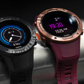 SUUNTO 颂拓 SUUNTO 5 智能手表 46mm 古铜色 紫色硅胶表带（GPS）