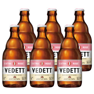 VEDETT 白熊 玫瑰红啤酒  330ml*6瓶