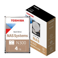 TOSHIBA 东芝 N300系列 3.5英寸 企业级硬盘 4TB (CMR、7200rpm、128MB)HDWN180