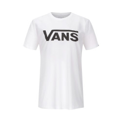 VANS 范斯 纯棉透气 男女款白色经典大LOGO印图春夏T恤