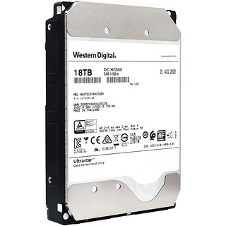 Western Digital 西部数据 Ultrastar DC系列 3.5英寸 企业级硬盘 18TB (CMR、7200rpm、512MB) WUH721818AL5204