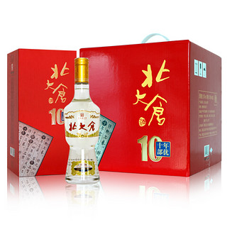 北大仓 部优十年 50%vol 酱香型白酒 440ml*4瓶 整箱装