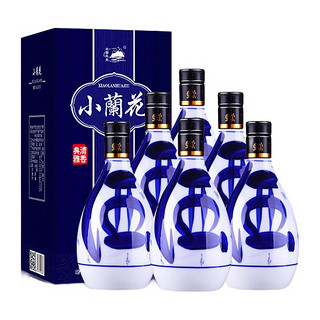 北国风光 小兰花 清香典雅 53%vol 清香型白酒 500ml*6瓶 礼盒装