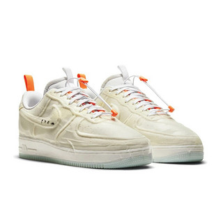 NIKE 耐克 Air Force 1 中性休闲运动鞋 CV1754-100 米白橘 41