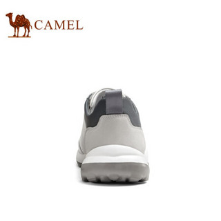 骆驼（CAMEL） 软面轻盈休闲运动鞋韩版牛皮时尚百搭透气男鞋 A132161340 白色 42