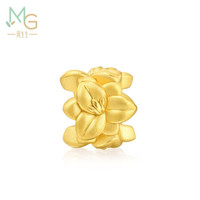周生生 黄金转运珠 足金 Charme文化祝福系列萱草 不含手绳91208C定价